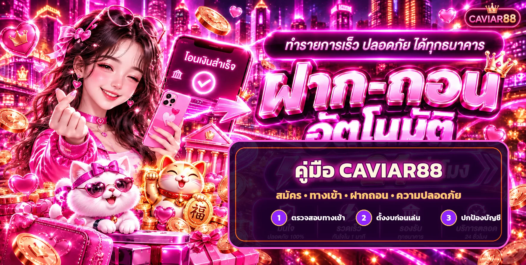 CAVIAR88 ตรวจใบอนุญาต ทางเข้า และความปลอดภัย
